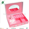 PINK COSMETIC PAPER BOX PACKAGING SET WITH WINDOW